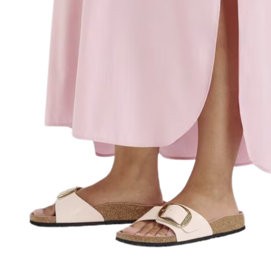 MADRID BIG BUCKLE SANDAL ROSE