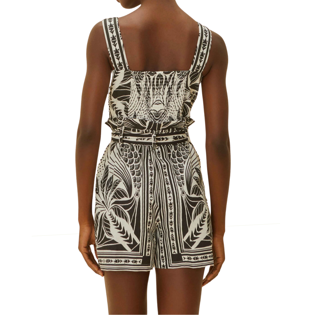 MONOCHROME SCARF ROMPER