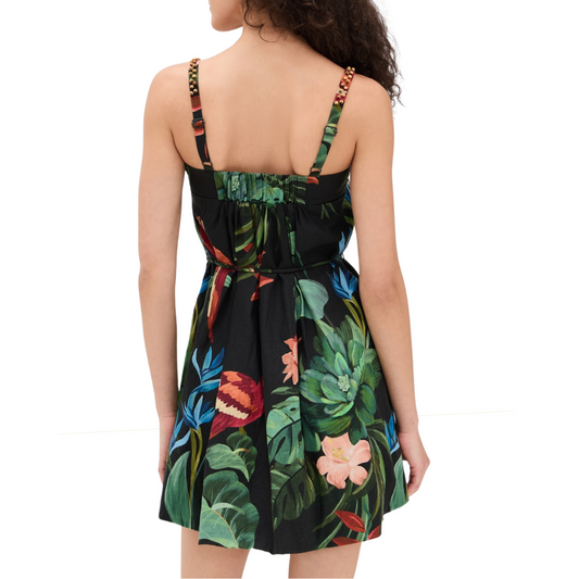 MIDNIGHT MACAW MINI DRESS
