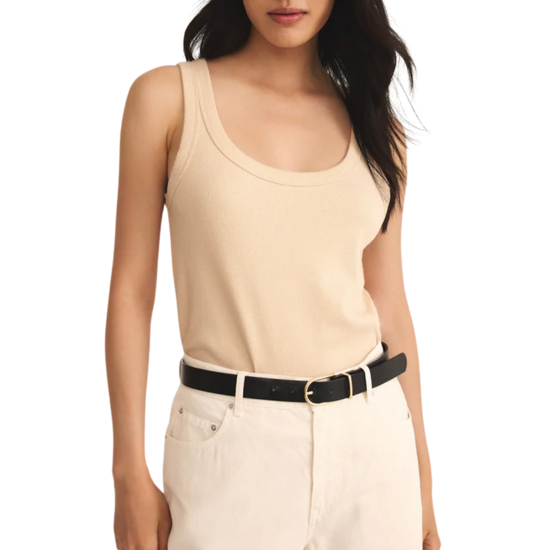 ELIN RIB TANK PANNA COTTA