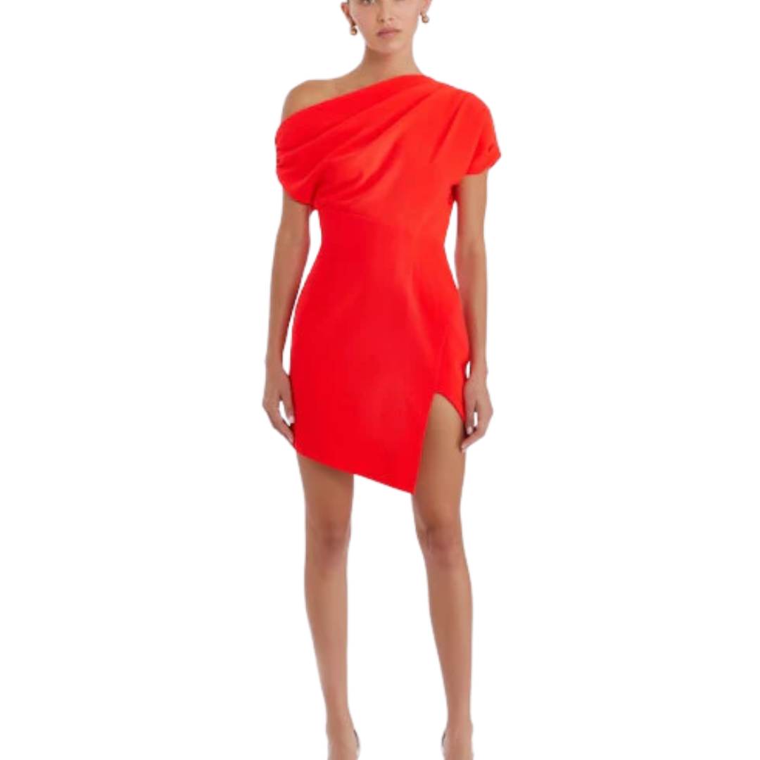 UMA DRESS CRIMSON