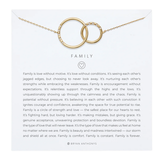 FAMILY INTERLOCKING NECKLACE GOLD