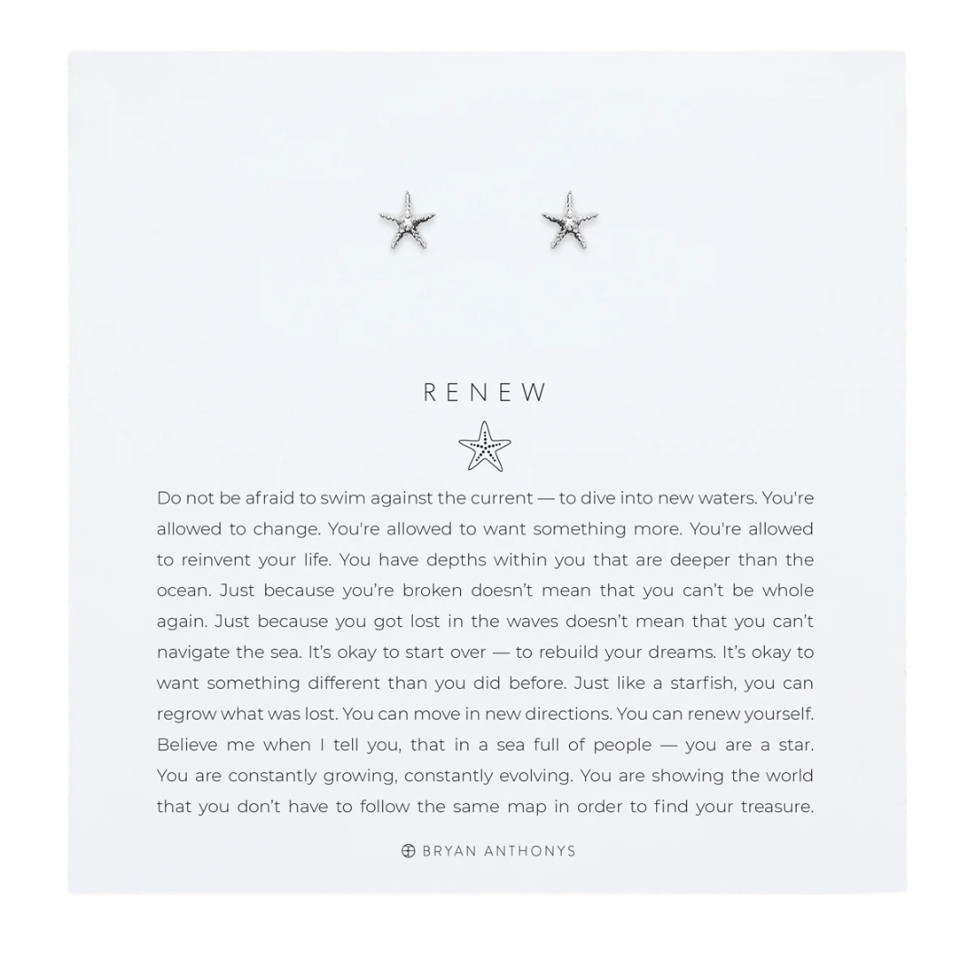 RENEW STUD EARRING SILVER