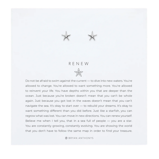 RENEW STUD EARRING SILVER
