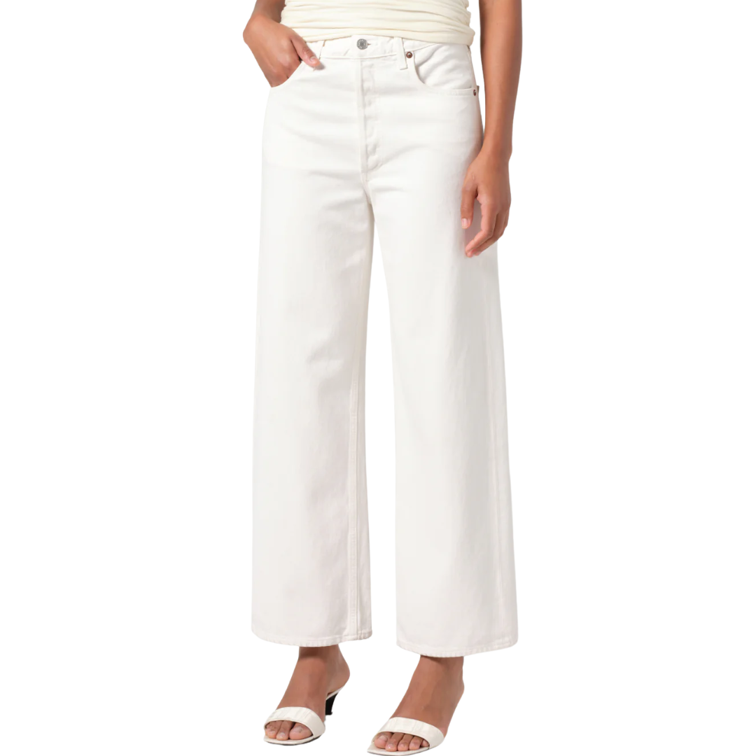 REN HIGHRISE WIDELEG WHITE WASH