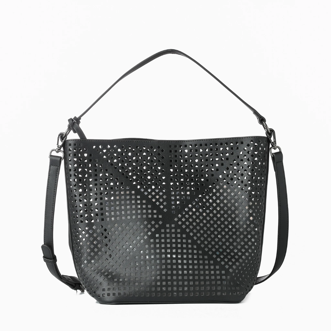 CELINE LASER SHOULDER BAG BLACK