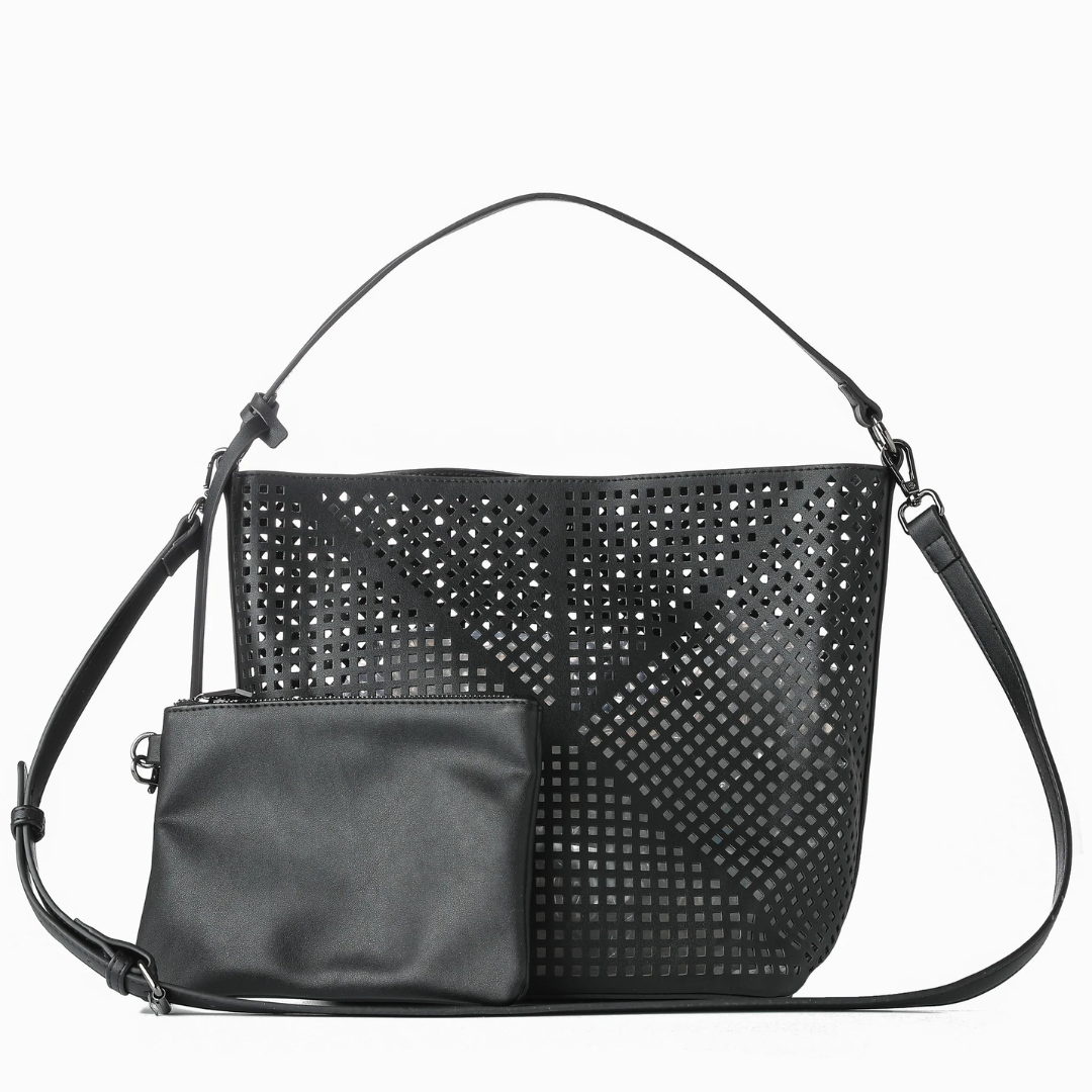 CELINE LASER SHOULDER BAG BLACK