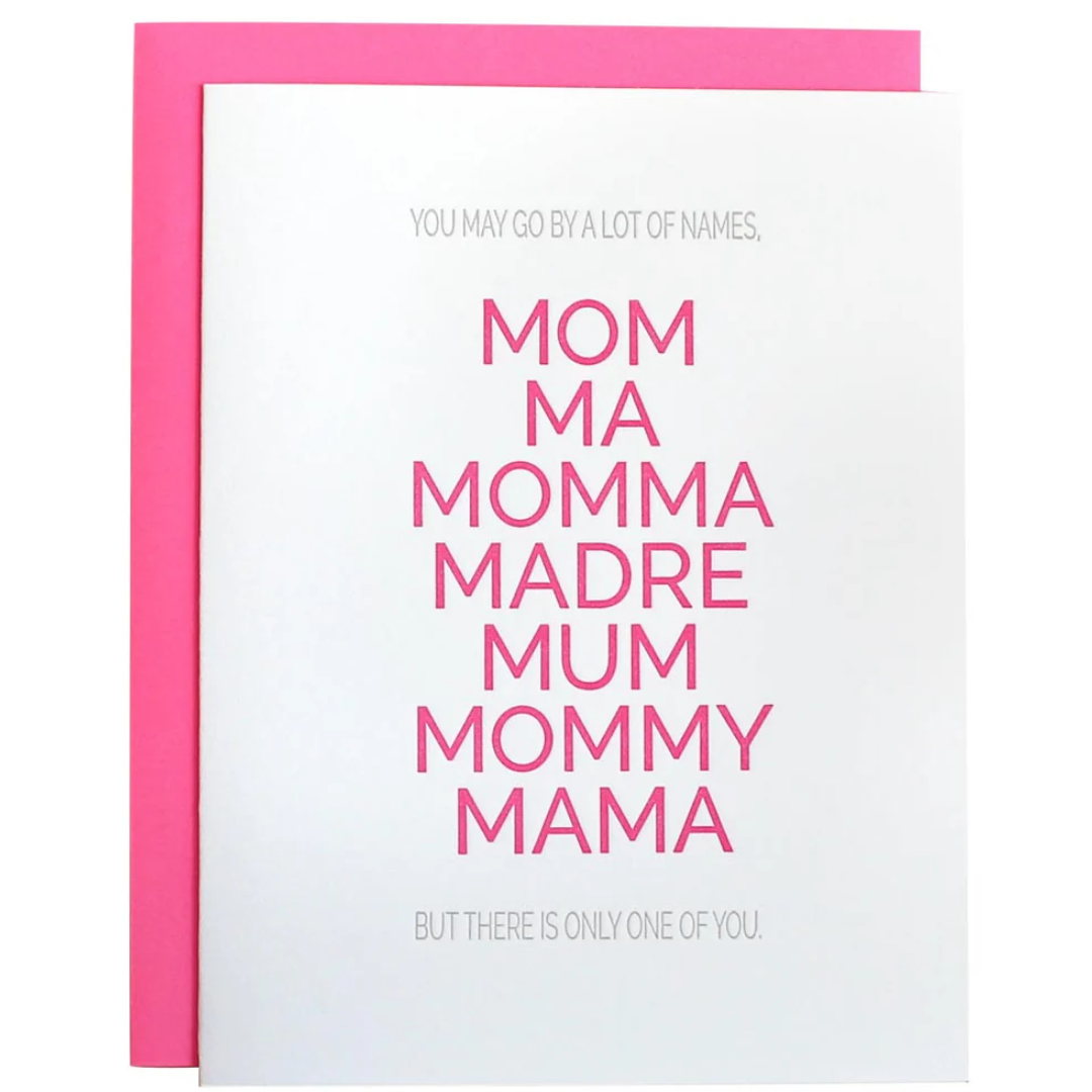 MOTHER BY MANY NAMES