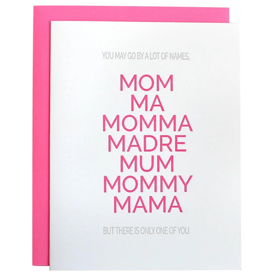 MOTHER BY MANY NAMES
