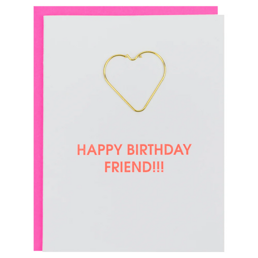 HAPPY BIRTHDAY FRIEND HEART