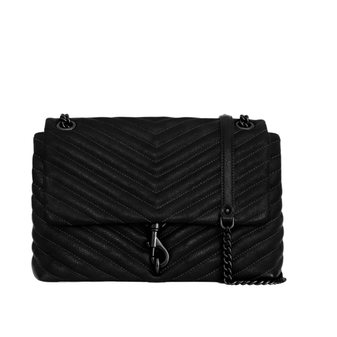 EDIE FLAP SHOULDER BLACK/BLACK
