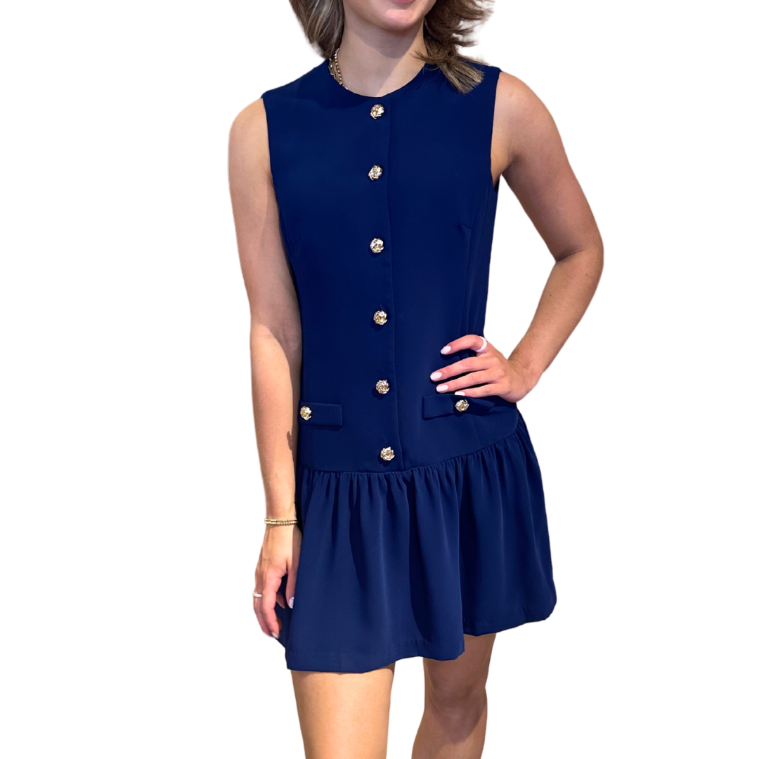 OAKLYN DRESS NAVY