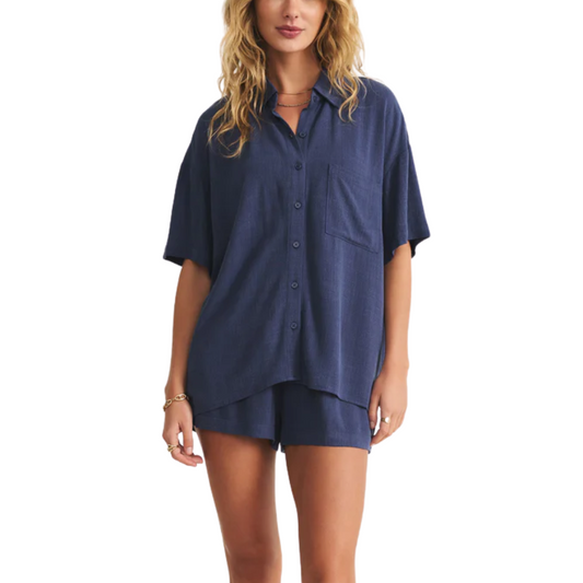 SCOUT LINEN SHORT YACHT BLUE