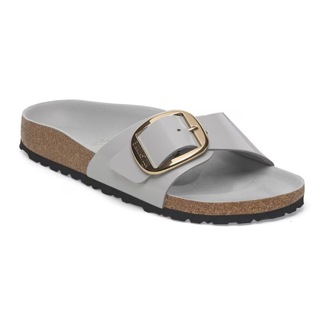 MADRID BIG BUCKLE SANDAL HIGH SHINE STONE COIN