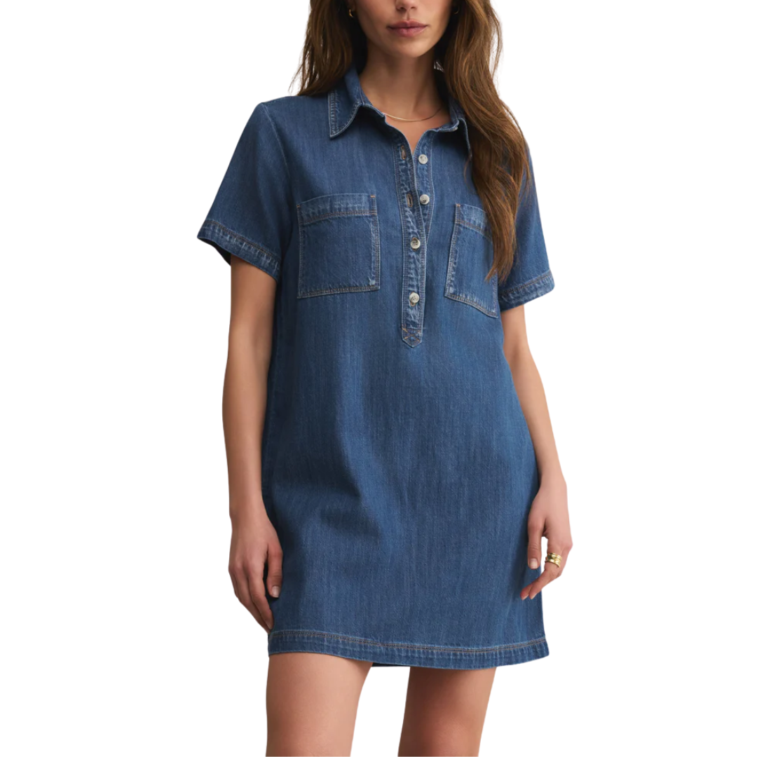 AUTHENTIC DENIM MINI DRESS