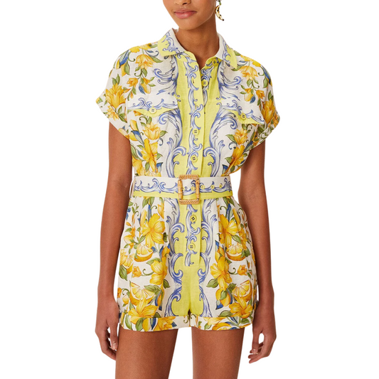 SICILY SCARF OFF WHITE ROMPER