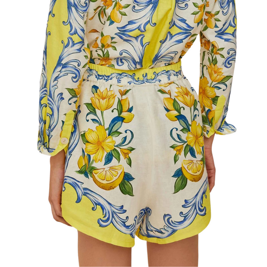 SICILY SCARF OFF WHITE SHORTS