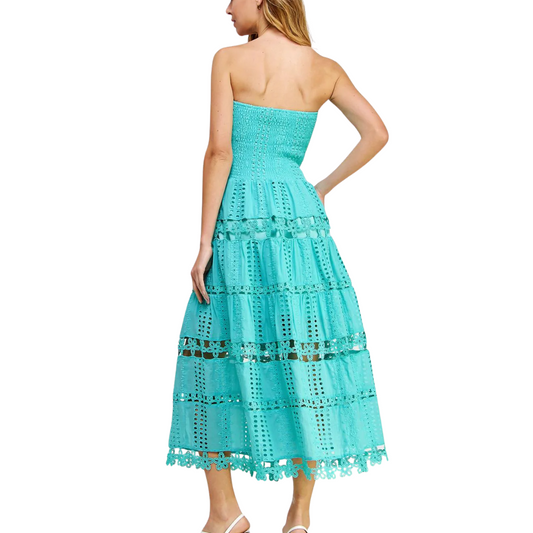 EYELET LACE TUBE DRESS TIFFANY