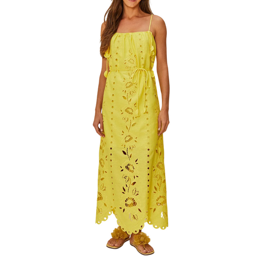 RICHELIEU SLVLESS MAXI DRESS YELLOW
