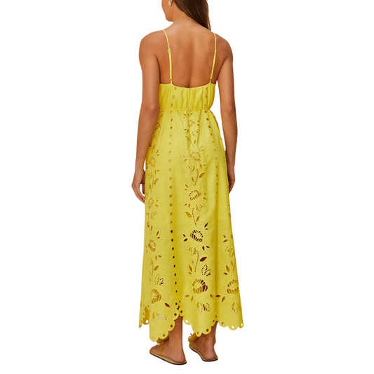 RICHELIEU SLVLESS MAXI DRESS YELLOW