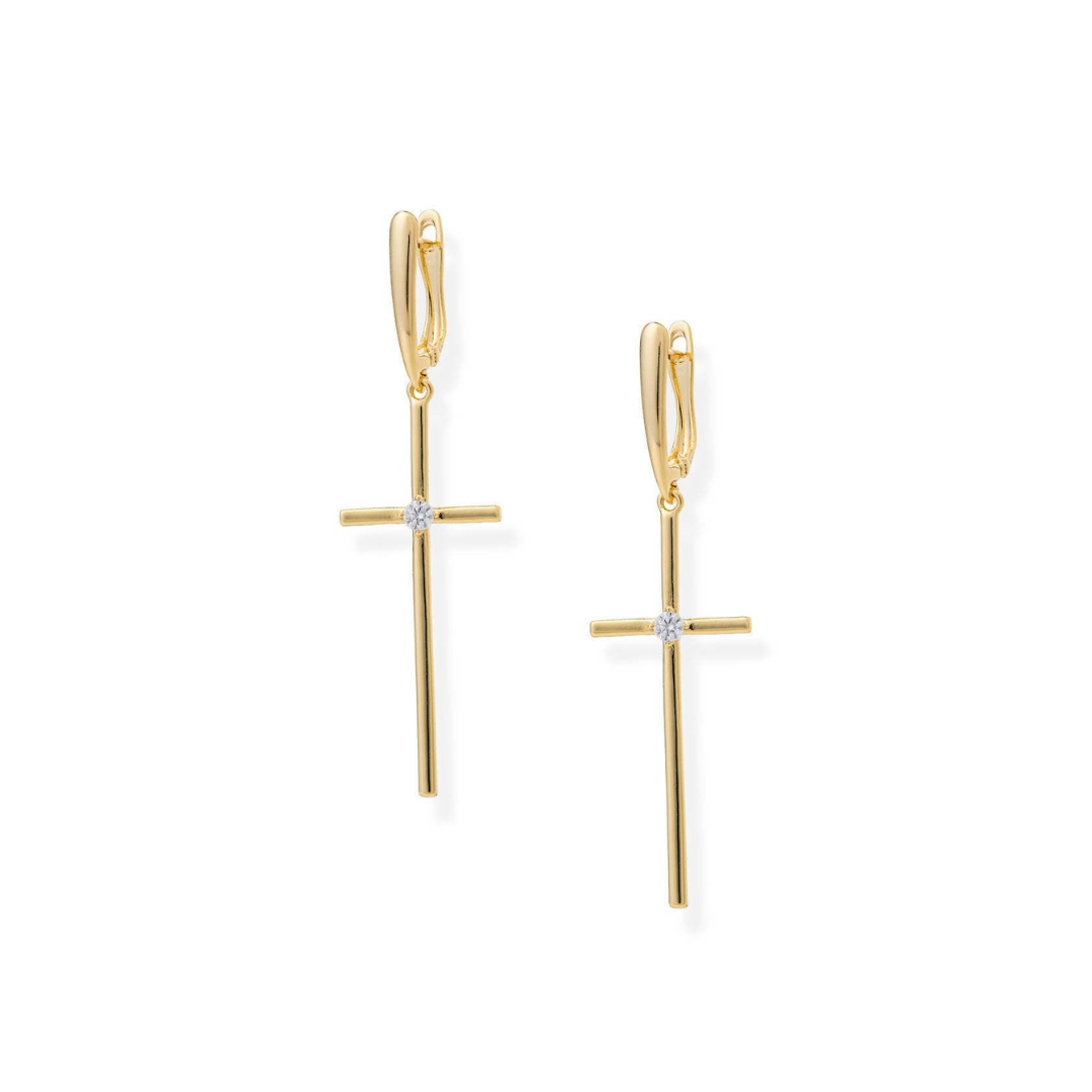 LEO CROSS EARRING