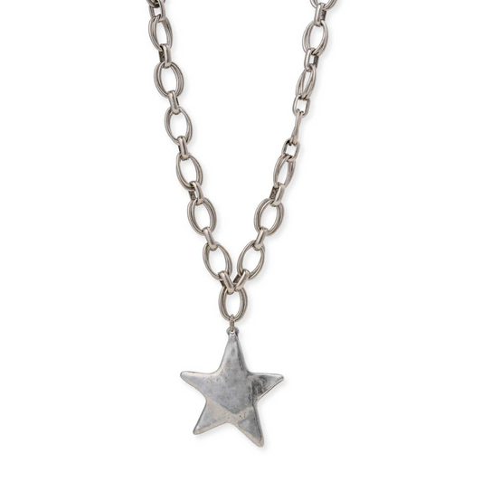 STAR SHINE NECKLACE SILVER
