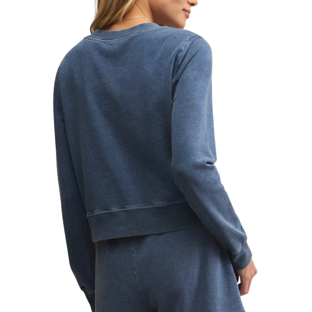 DAILY KNIT DENIM CARDIGAN VINTAGE INDIGO