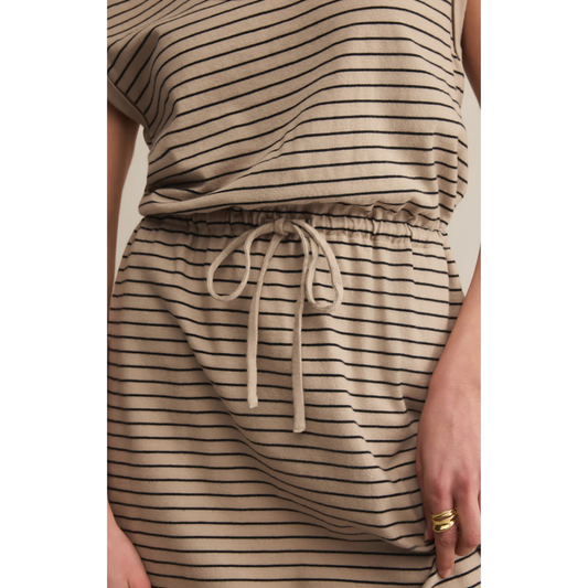 DAYSHIFT STRIPED MINI DRESS RETREAT