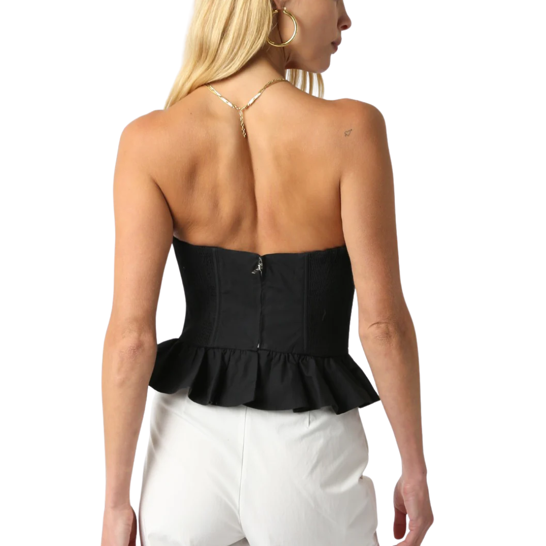 AUTUMN CORSET TOP BLACK