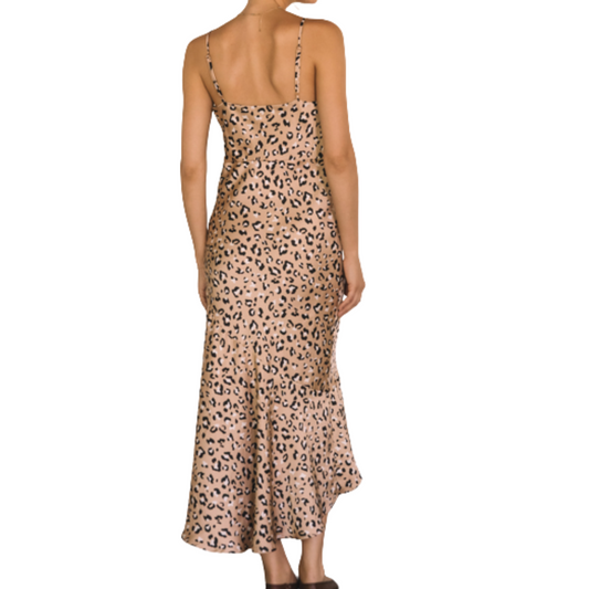 LEOPARD SLIP DRESS