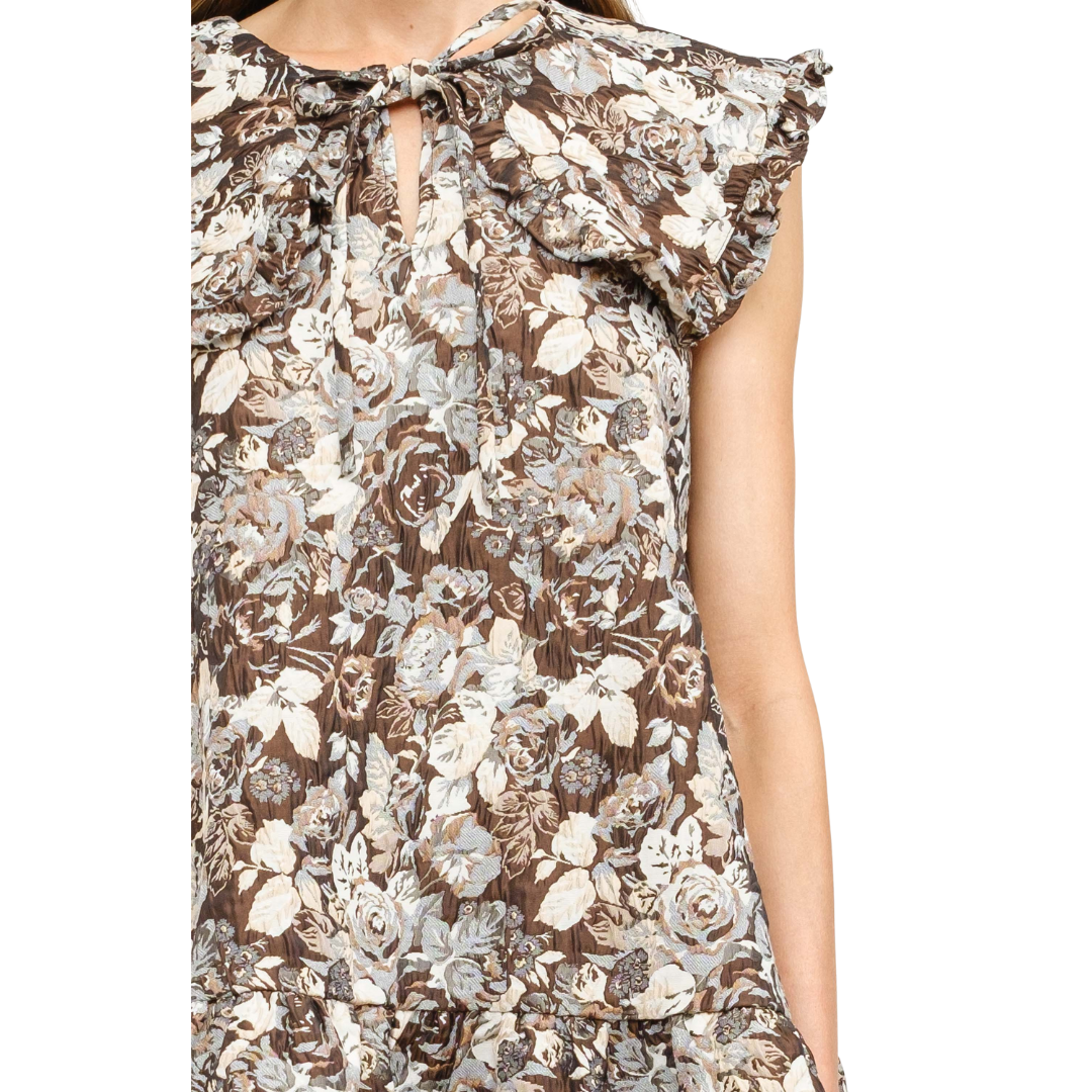 CECILIE DRESS BROWN