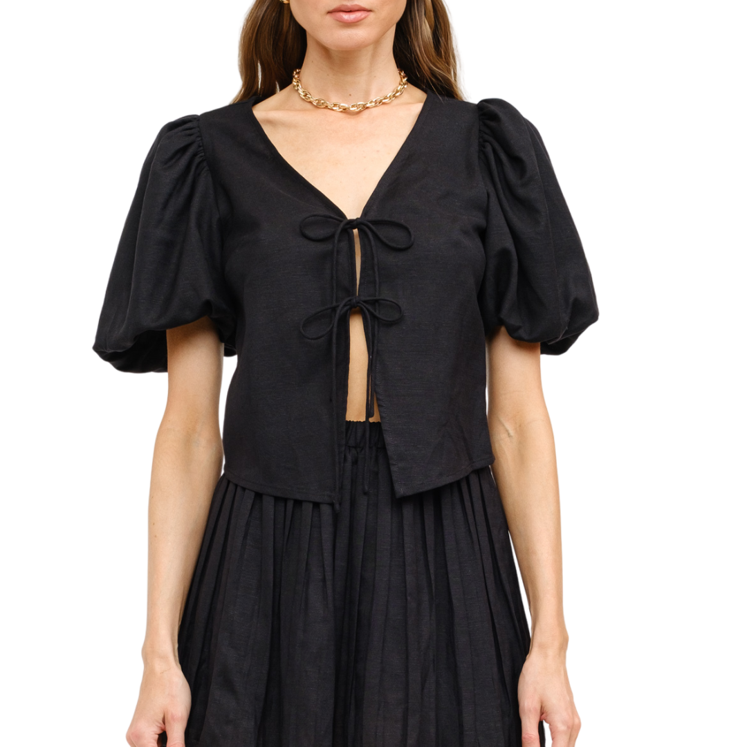 ARIA BLACK BLOUSE BLACK