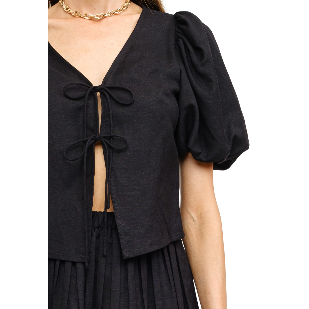 ARIA BLACK BLOUSE BLACK