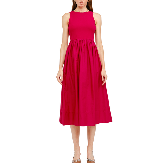 LYON DRESS CRIMSON