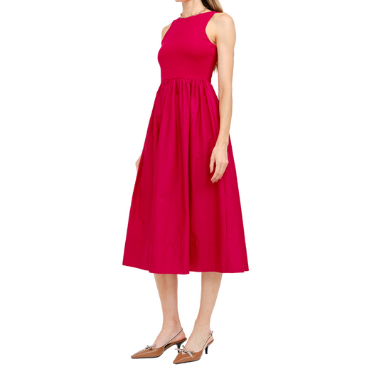 LYON DRESS CRIMSON