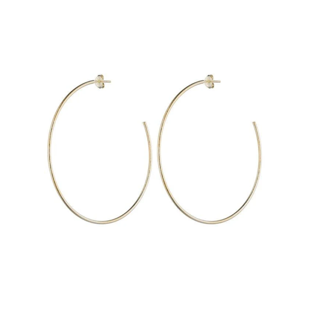 JILLIAN HOOPS SHINY CHAMPANGE