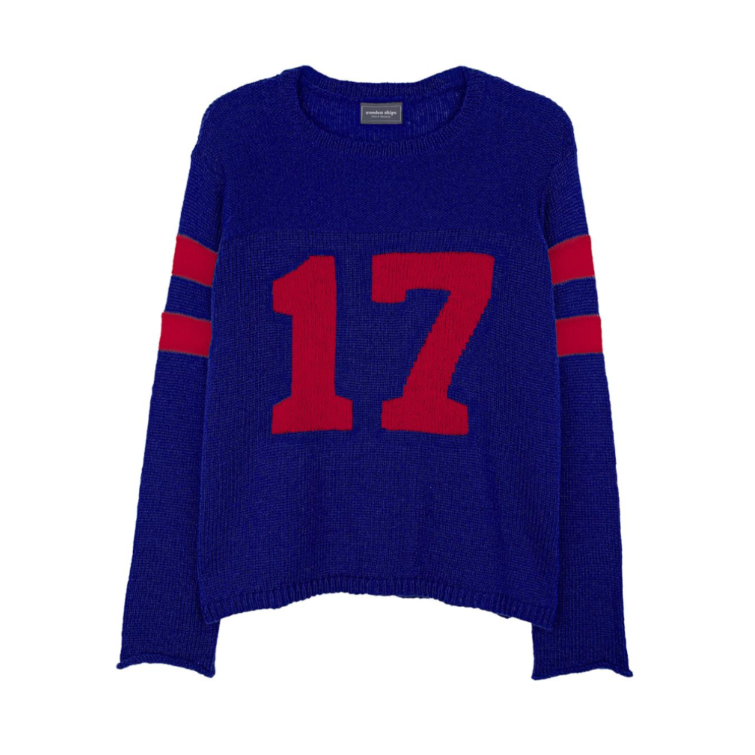 17 CREW SWEATER BLUE