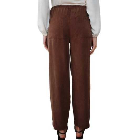 PULL ON TROUSER LEG SADDLE BROWN
