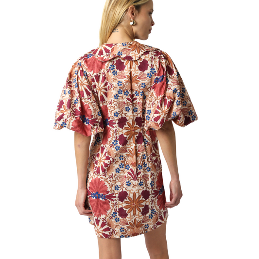 NINA FLORAL DRESS CREAM