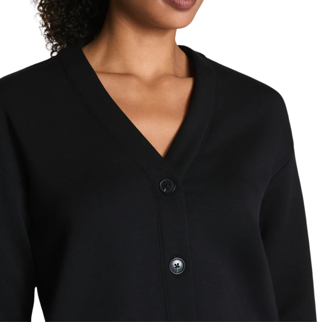 AIRESSENTIALS CARDIGAN VERY BLACK