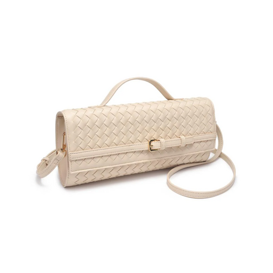 EMERSON WOVEN CROSSBODY OATMILK