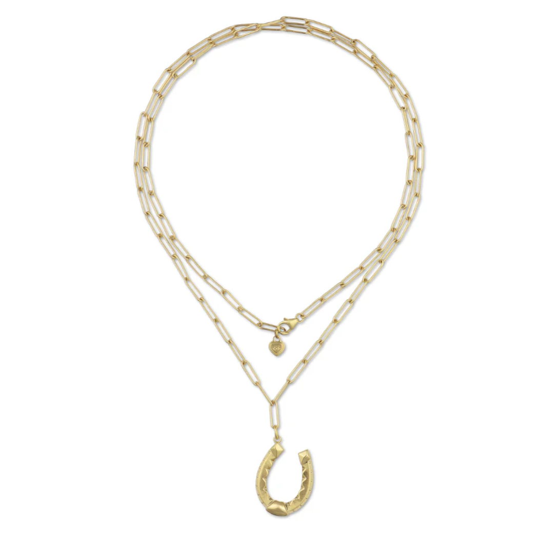 DOUBLE WRAP NECKLACE - HORSESHOE