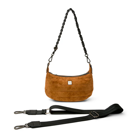 MINI MOON BAG GOLDEN LUXE SUEDE