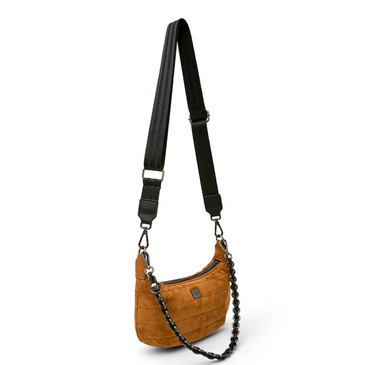 MINI MOON BAG GOLDEN LUXE SUEDE