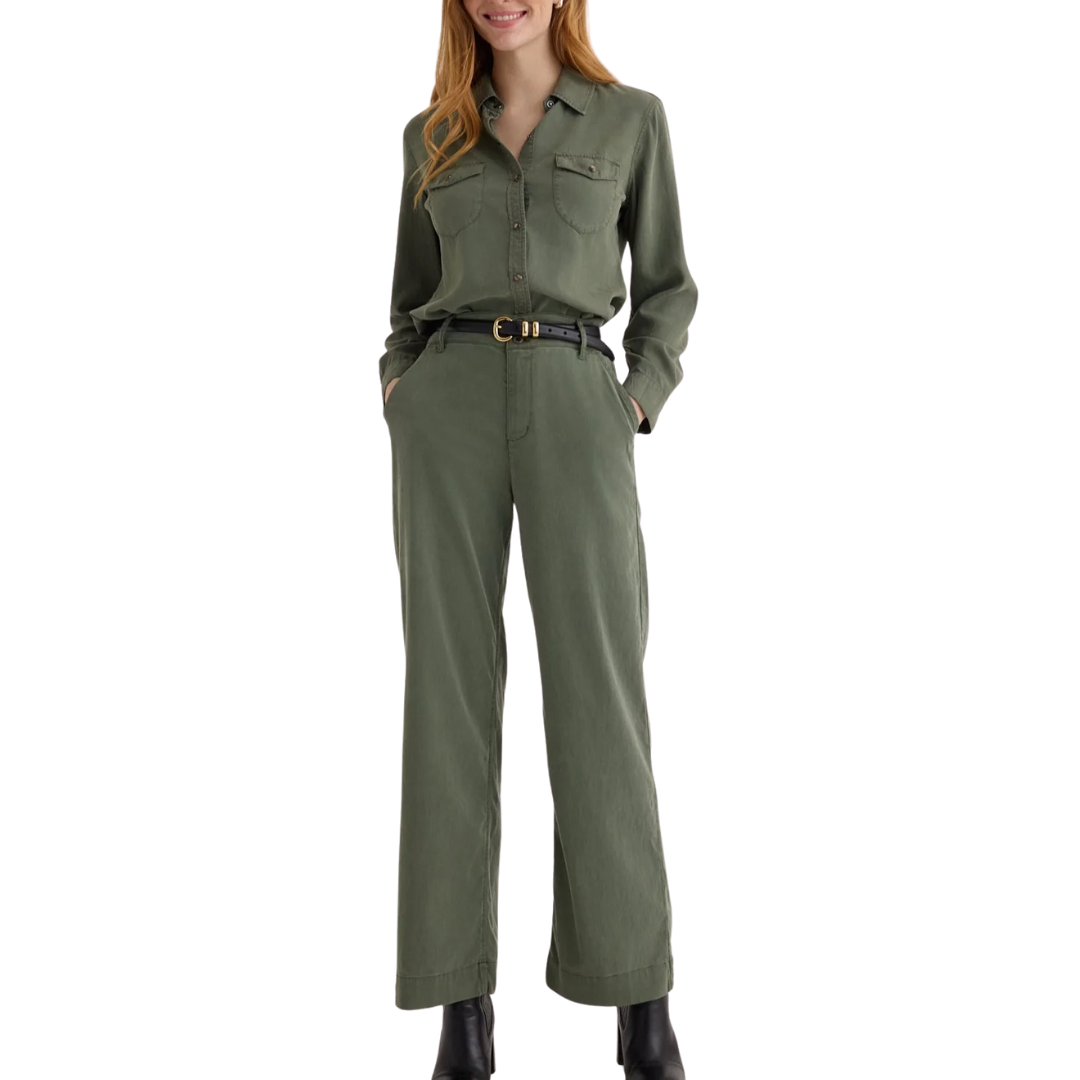 SYDNEY WIDE LEG PANT FERNWOOD