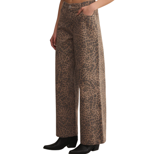 MARLI DENIM LEOPARD PANT