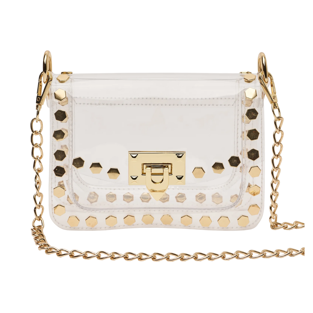 JACKIE CLEAR HANDBAG HEXAGON