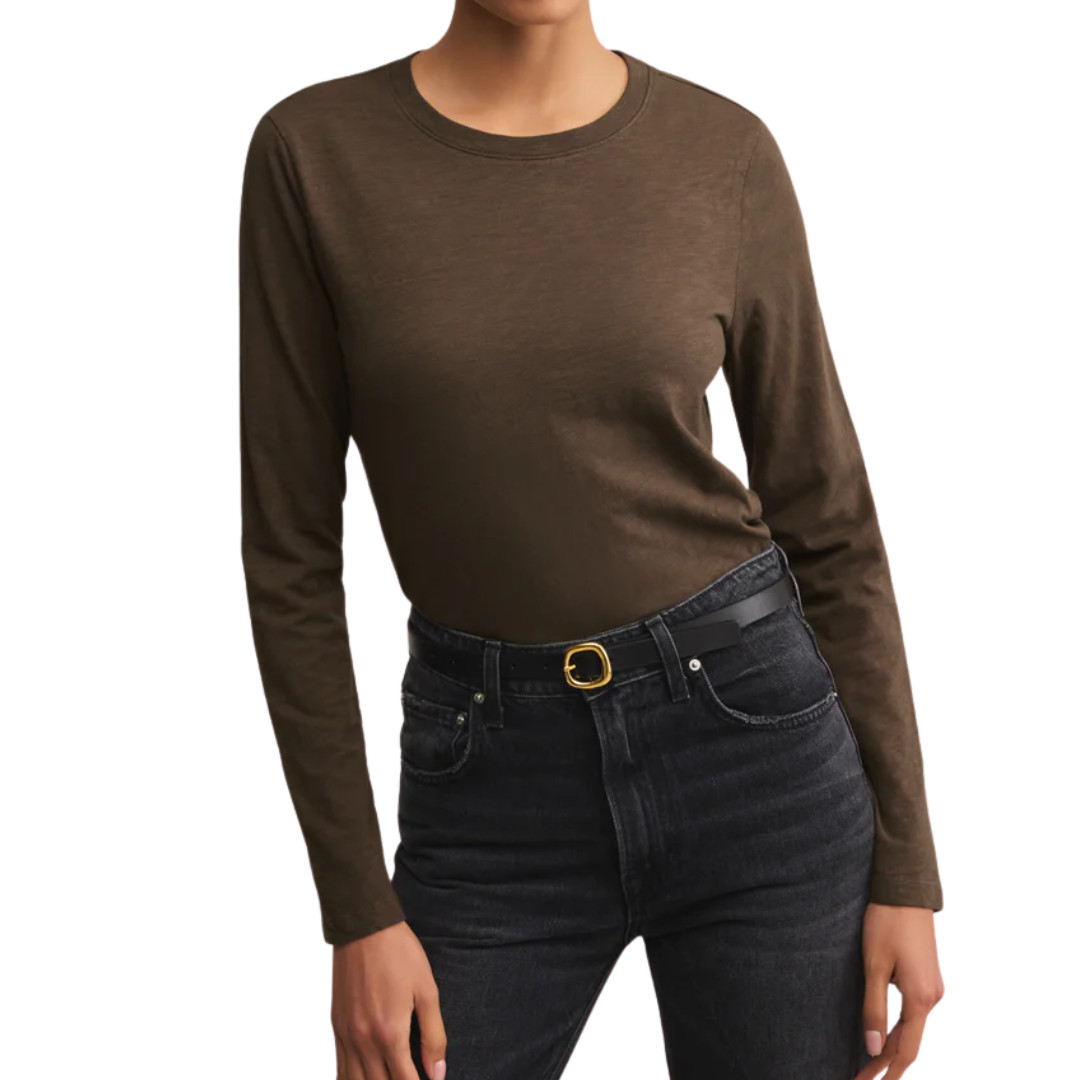 LONG SLEEVE MODERN SLUB TEE TAVERN