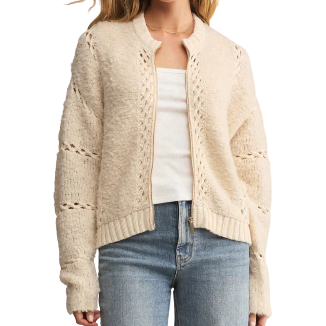 SUNDANCE SWEATER JACKET CRYSTAL