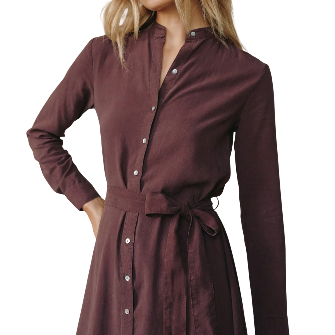 FLOWY HEM MAXI DRESS PINOT